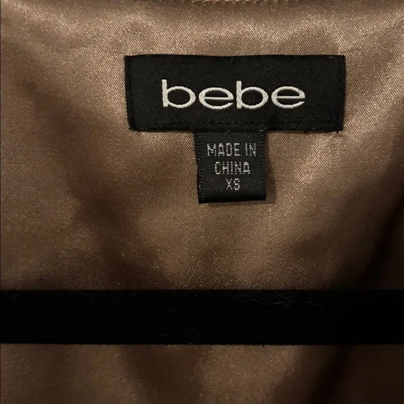 Bebe Beige Ruffle Mini Dress - Picture 2 of 4